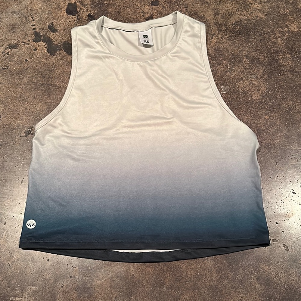 Senita Crop Muscle Tank - Ombré